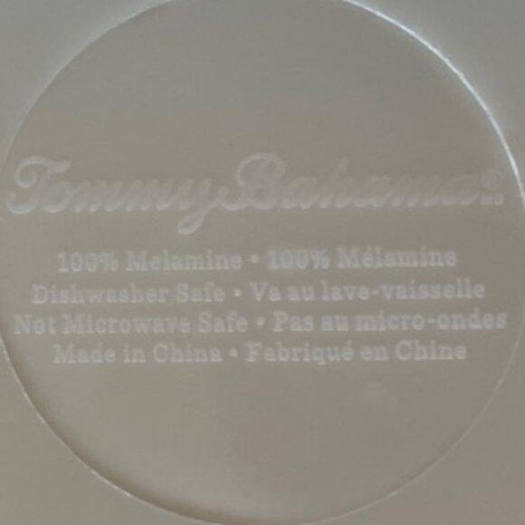 TOMMY BAHAMA Cream Swirl Melamine Serving Bowl 11" - Picture 13 of 16